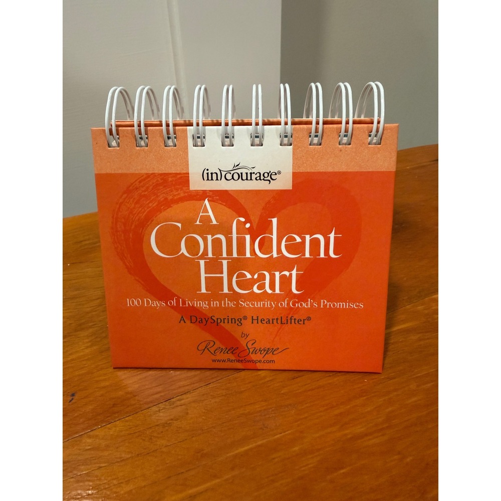 DaySpring A Confident Heart 100 Days Devotional Flip Calendar Renee Swope 89038